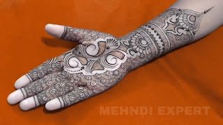 New Full hand bridal / DULHAN mehndi or henna tutorial ★ step by step