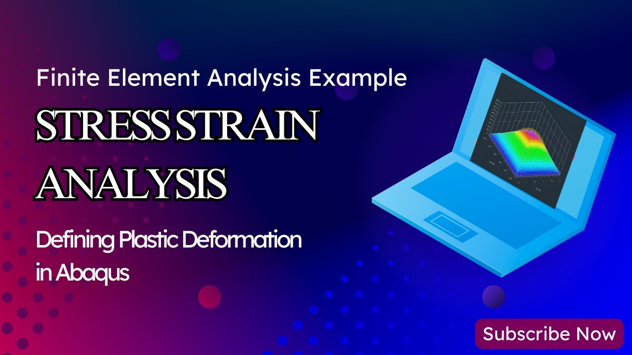 FEA - Stress Strain Analysis - Elastic Plastic - Symmetry Definition using Abaqus - Dog bone example