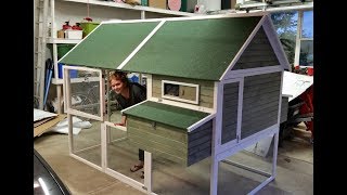 We build a walk in guinea coop that we bought from Tractor Supply! It