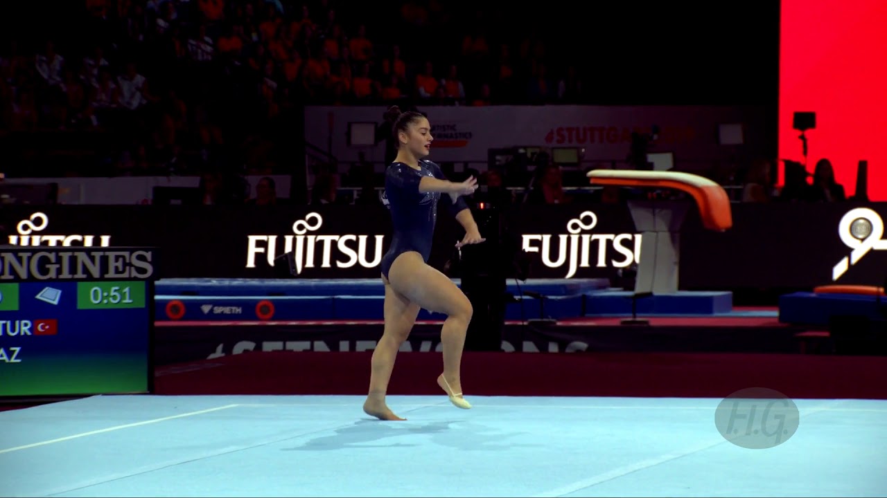 YILMAZ Tutya (TUR) - 2019 Artistic Worlds, Stuttgart (GER) - Qualifications Floor Exercise