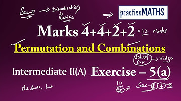 2(A) - 5(a) Sec-II Permutation and Combinations || practiceMATHS ||