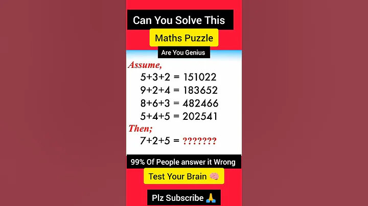 🔥Can you solve this puzzle | Maths puzzles ll #shorts #trending #short #viral #youtubeshorts
