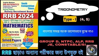 Youth Math 2024 english medium(3)|Trigonometry|BanglaTypewise|Bishal's Tutorials|#rrb#rrbntpc #rrbje