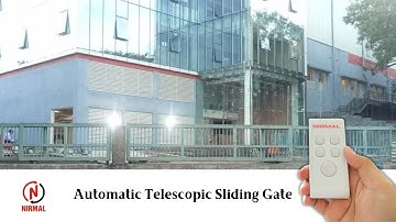 motorised 2-panel sliding gate | 3panel sliding gate | telescopic sliding gate | industrial gate