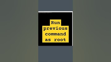 Run Previous Command as sudo [root] #shorts