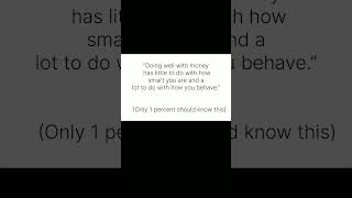 #MoneyMindset #PsychologyOfMoney #SuccessHabits