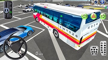 New Hyundai Coach Bus Driver Highway Rest Area: 3D Driving Class 2025 - Car Game Android Gameplay