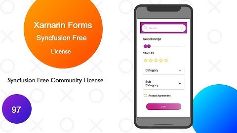 Syncfusion license Free Community Edition Xamarin