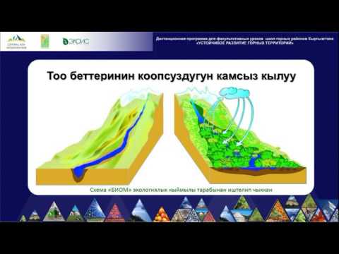 1 3Тоолуу экосистемалардын ролу жана мааниси