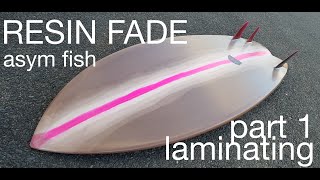 PRO Tips Glassing an Opaque Resin Pigment Fade Surfboard Lamination with Warp Weave!
