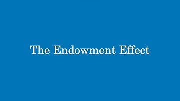 The Endowment Effect
