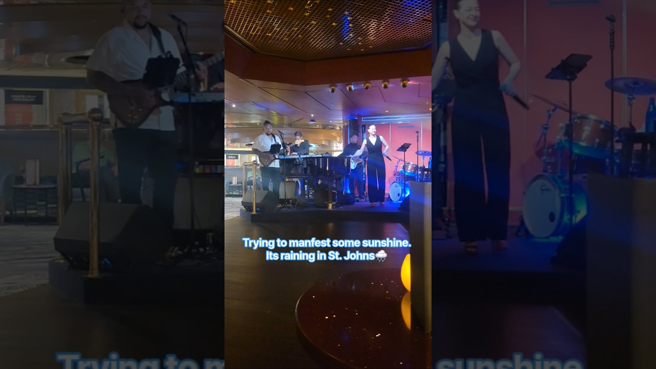 Manifesting sunshine and listening to The Dam Band.  #canada #cruiseship #cruisevacation #livemusic
