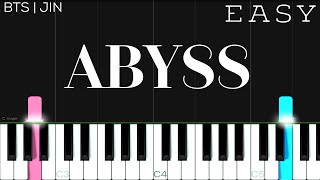 BTS Jin - Abyss | EASY Piano Tutorial