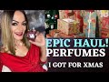 PERFUME HAUL! WHAT I GOT FOR CHRISTMAS  2021 🎄 #Mancera #Armani #MaisonLancôme #perfumereview #Si