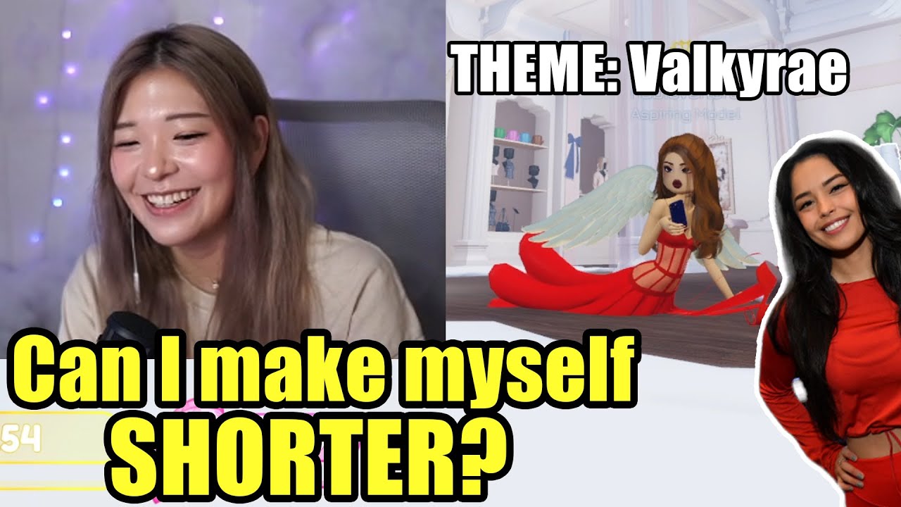 Miyoung and Her Chat Dressed as VALKYRAE in Dress to Impress (ROBLOX)