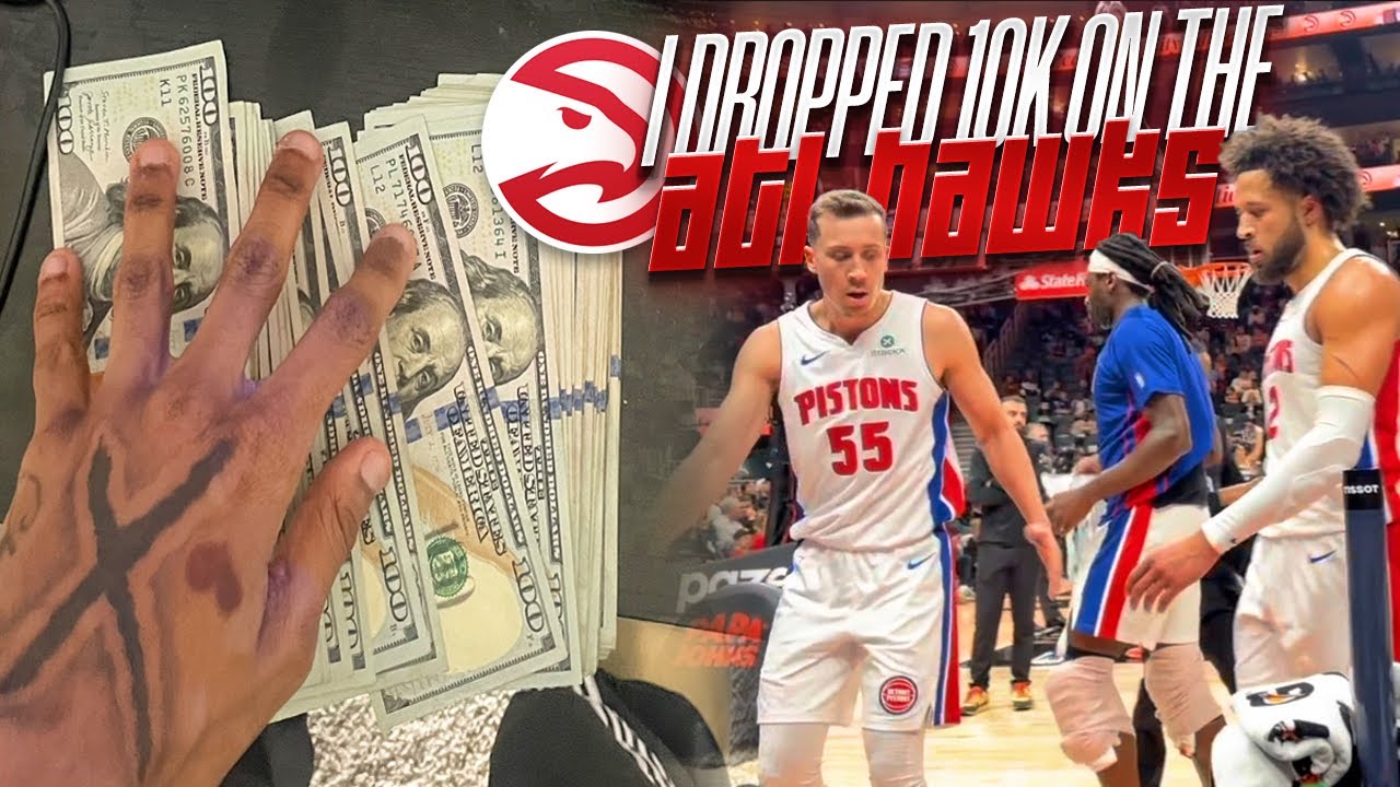 10 000 долларов на «Атланта Хоукс», пока они сидят у корта