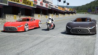 MotoGP &#39;20 Honda RC213V vs Mercedes-AMG Vision GT at Old Spa