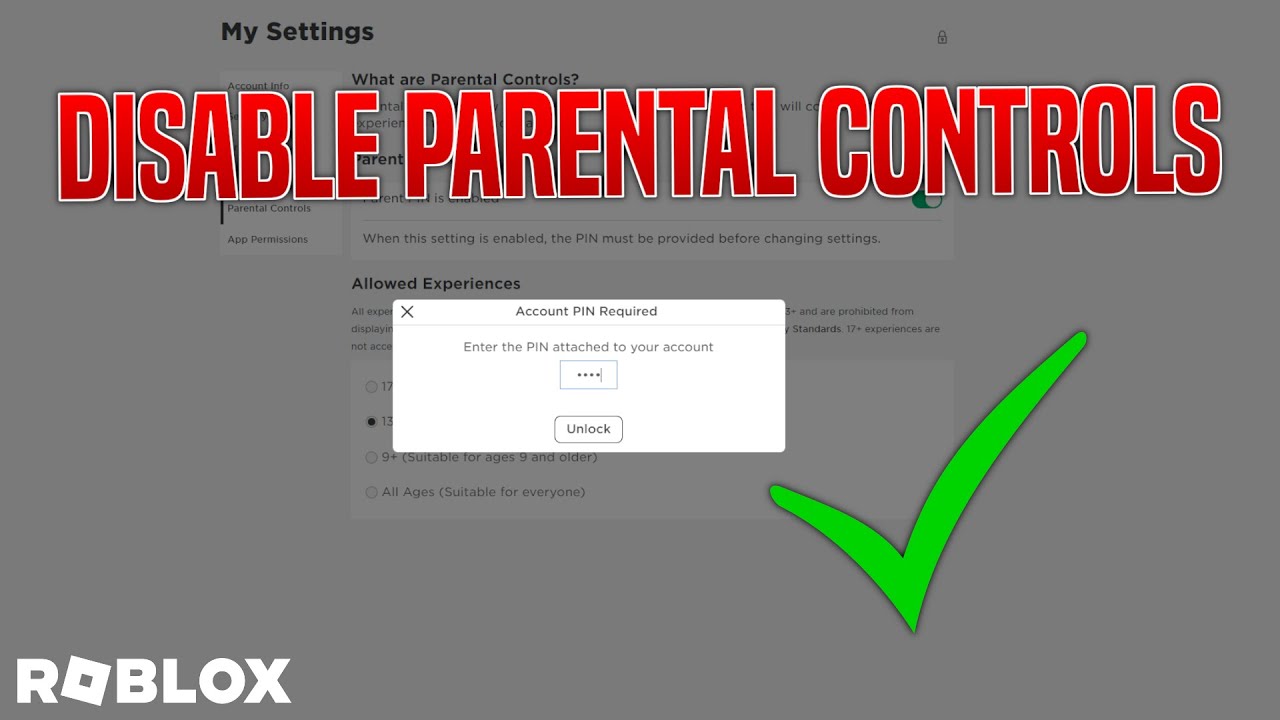 Controles parentais e configurações de privacidade do Roblox