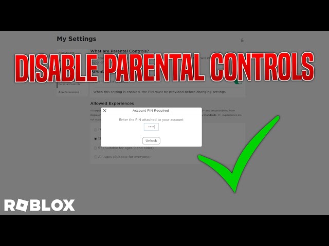 how to remove parent pin on roblox｜TikTok Search