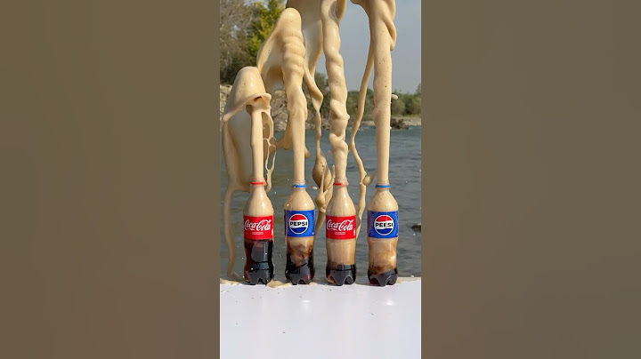 Cola vs Pepsi: Big Bang with Mentos! Which one will shoot higher?