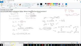 Calculate pH after dilution: ex 15 4 3
