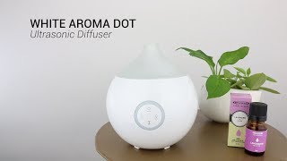 White Aroma Dot Ultrasonic Diffuser