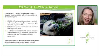 CPA ATA Module 4 - Companies and Company Distributions