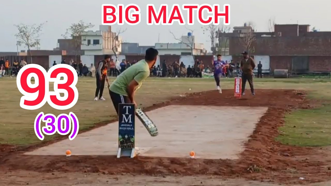 Big Match Fahad Chanu Vs Arslan Butt 93 Runs Need 30 Balls One Of The ...