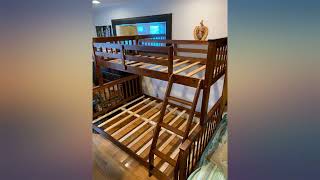 Harper & Bright Designs Twin-Over-Full Bunk Bed with Ladders and Two Storage review