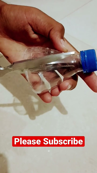How make badminton shutter cock from thumbsup bottle! #recycleplasticbottle #environment #shorts
