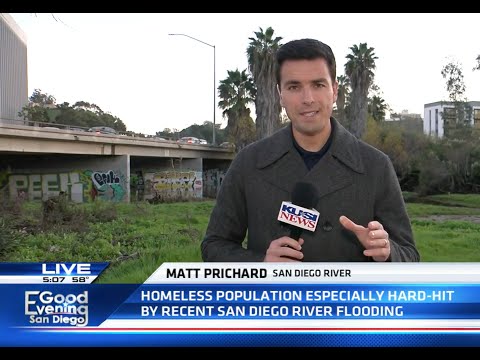 San Diego River Flooding Displacing Homeless