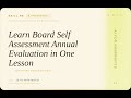 AI for Nonprofits: Learn Board Self Assessment Annual Evaluation in One Lesson