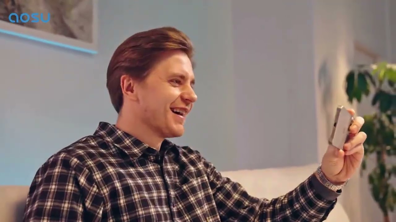 AOSU 3K UHD WiFi Projecteur Caméra Extérieure 360 ° Vue couleur Vision