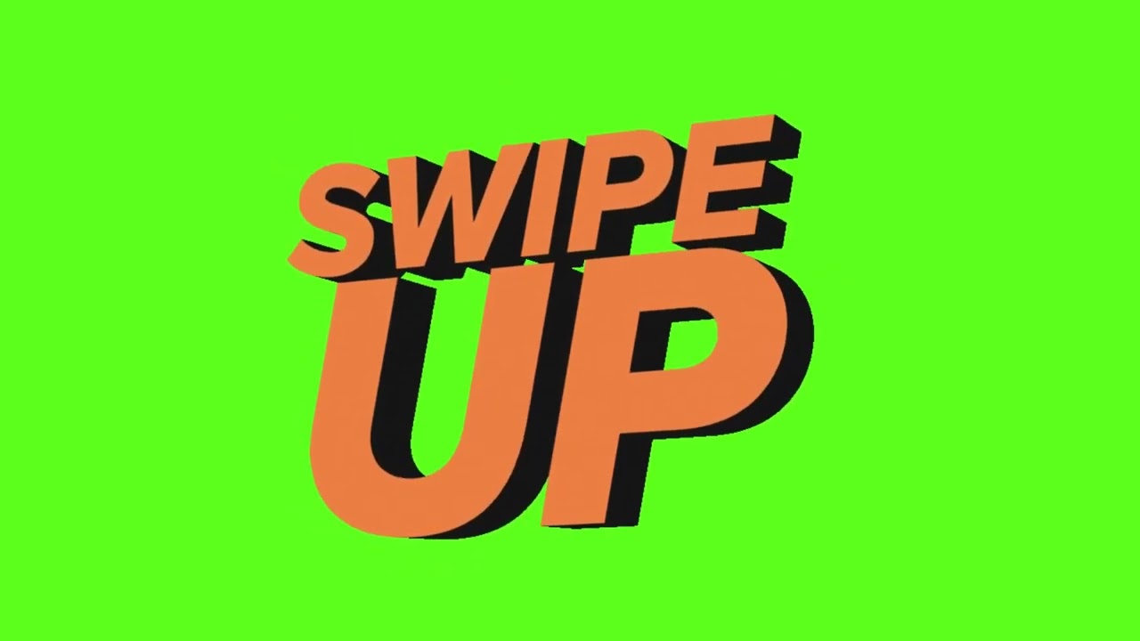 Swipe Up Animation | Green Screen