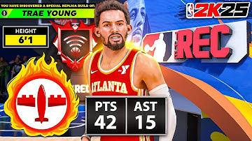 TRAE YOUNG LIMITLESS RANGE THREES are UNSTOPPABLE in the RANDOM REC (NBA 2K25)