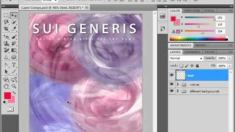 Photoshop CS5 Tutorial Merging & Flattening Layers Adobe Training Lesson 9.7