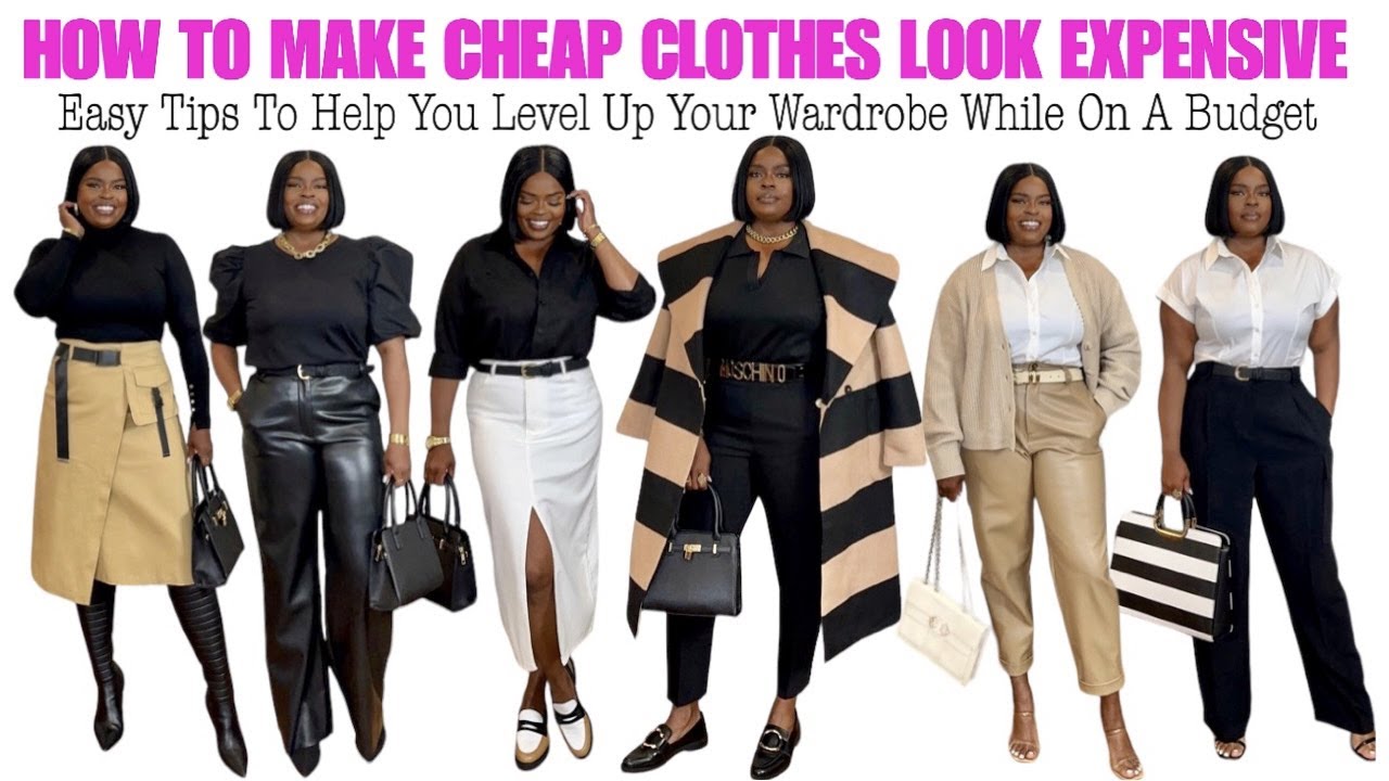 HOW TO UPGRADE INEXPENSIVE CLOTHING  LOOK EXPENSIVE ON A BUDGET 
