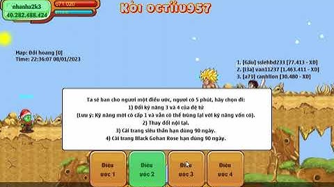 Ước ngọc rồng băng lần 6 đổi skill đệ tử _ Ngọc rồng online sv5