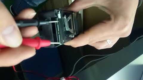 How to use Multimeter to measure printhead electric resistance