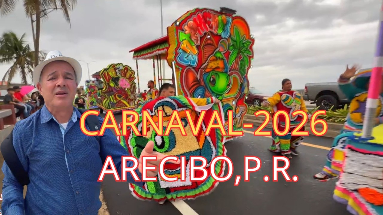 Mr  Marrero en el  Carnaval  Capitán Correa Arecibo PR Desfile Reinas y Música Típica