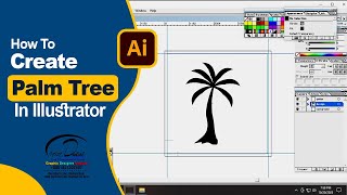 How to Create Palm Tree Black Vector Art for Adobe Stock in Adobe Illustrator | Easy Vector Tutorial
