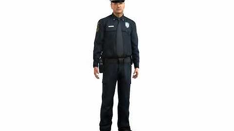 Policeman male 3d model by Rocketbox Libraries #m156 turn 360°