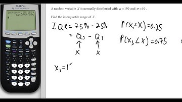 Normal Distribution and IQR with GDC