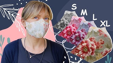 DIY Face Mask - All Size (S, M, L ,XL) | Very Easy and Quik To Make Mask Sewing Tutorial