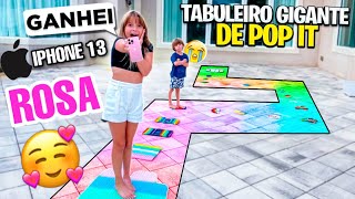 GANHEI UM IPHONE 13 ROSA| TABULEIRO GIGANTE DE FIDGETS TOYS