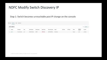 Modify Switch Discovery IP in Cisco NDFC | Step-by-Step Demo