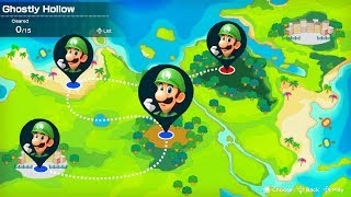 Super Mario Party - Challenge Road - Ghostly Hollow! Luigi Character