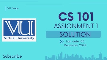CS 101 Assignment 1 Solution Fall 2022