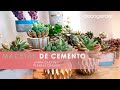 MACETAS de CEMENTO DIY para CACTUS Y CRASAS paso a paso: ¡Reciclando materiales! 🌵 -Decogarden