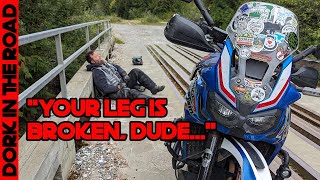 Travis Crashes and Breaks His Leg: Canada Camping and ADV Riding Trip Gone Wrong